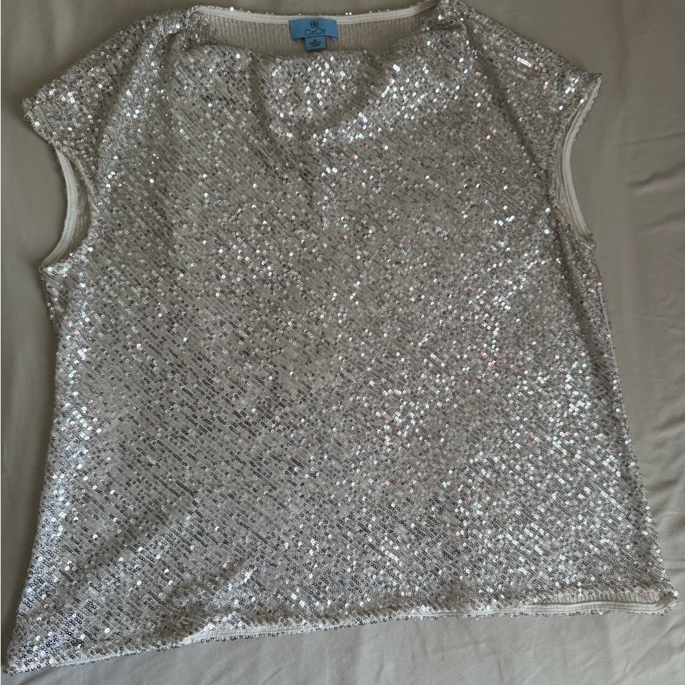 Cece Sequin Top
